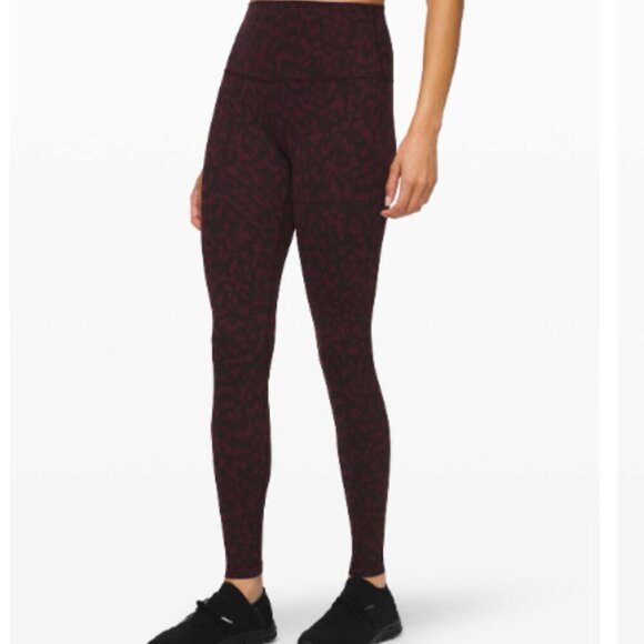 Lululemon Align 28" Leggings Red Camo Size 2 - Picture 1 of 11